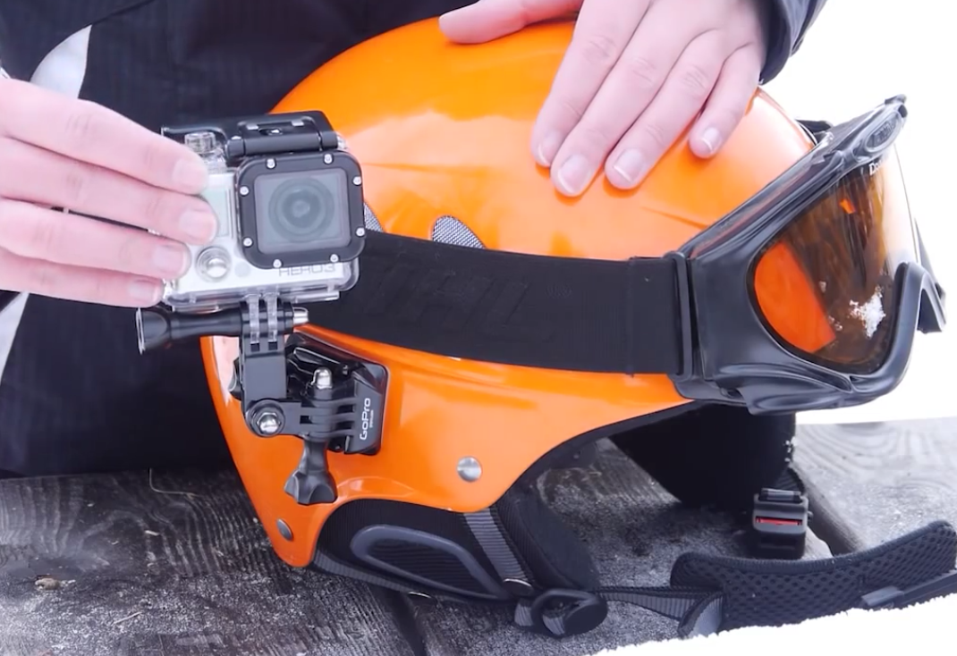 GoPro Halterungen beim Skifahren